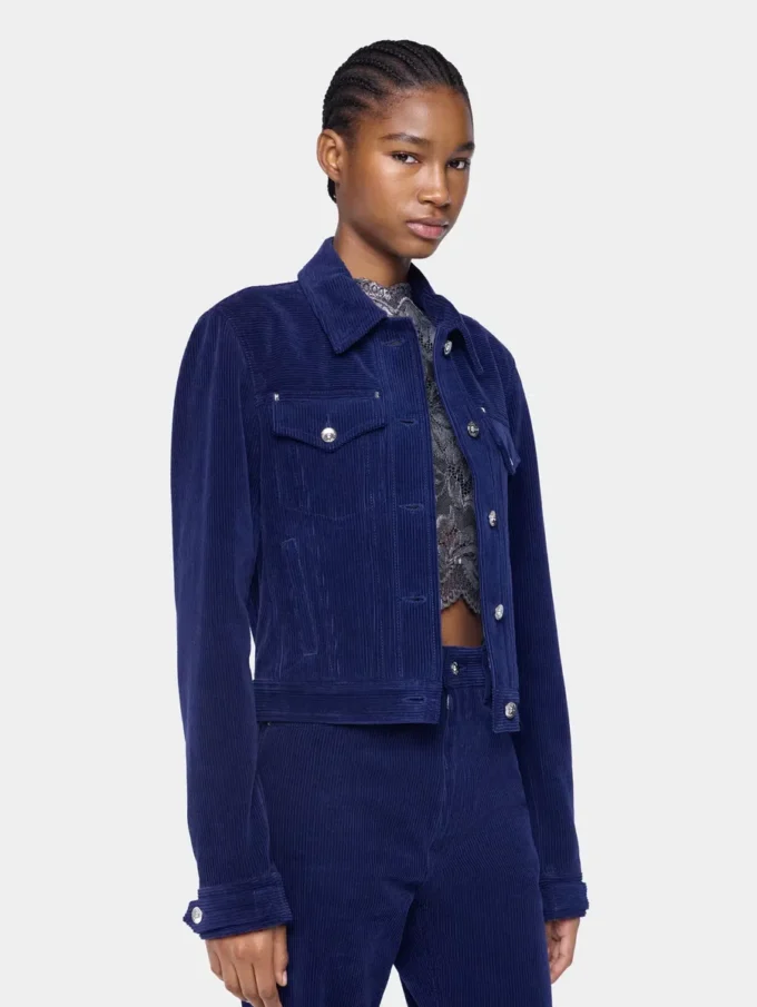 Truckerjacke aus Samt