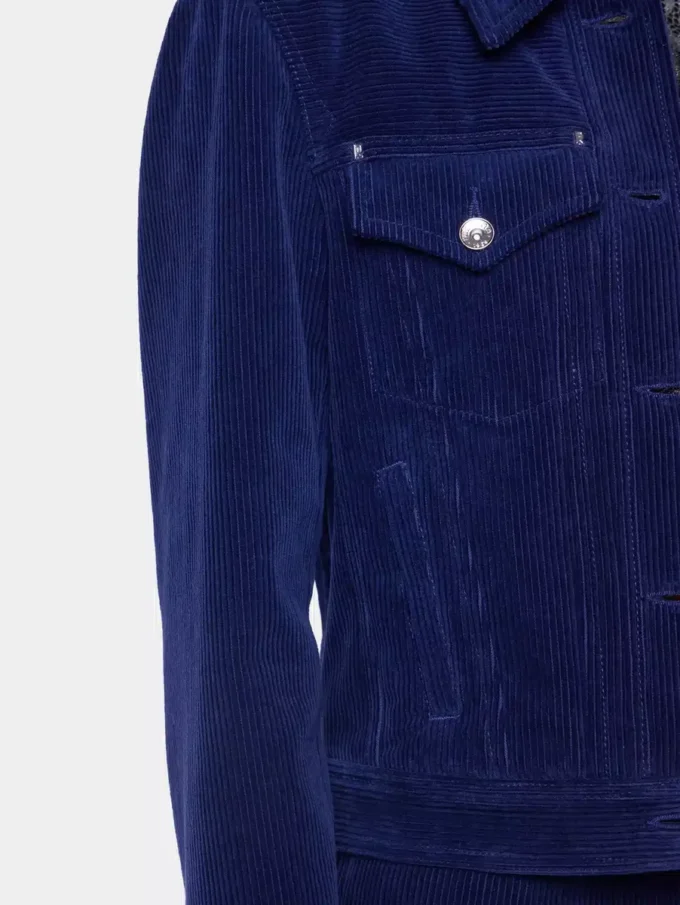 Truckerjacke aus Samt