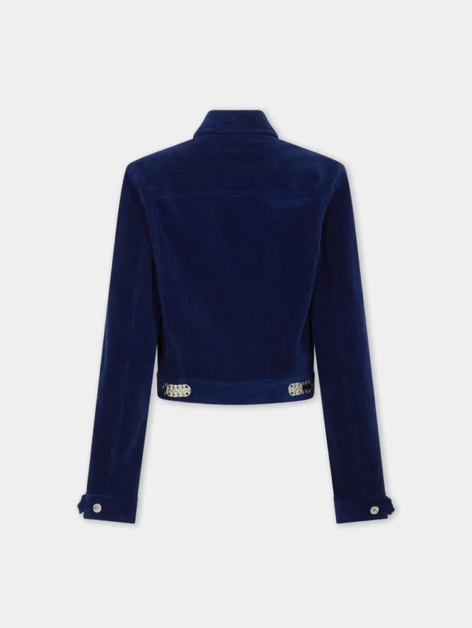 Truckerjacke aus Samt
