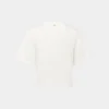 Weißes T-Shirt mit Piercing