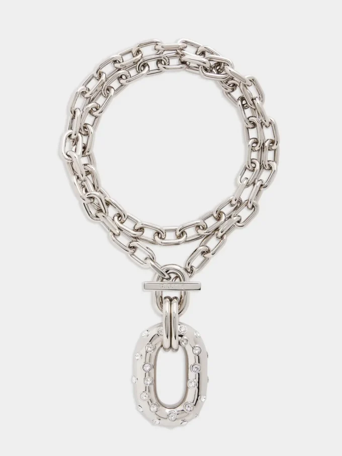 XL Link Strass-Halskette