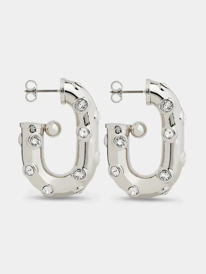 XL Link Strass-Ohrringe