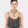 XL Link Strass-Ohrringe